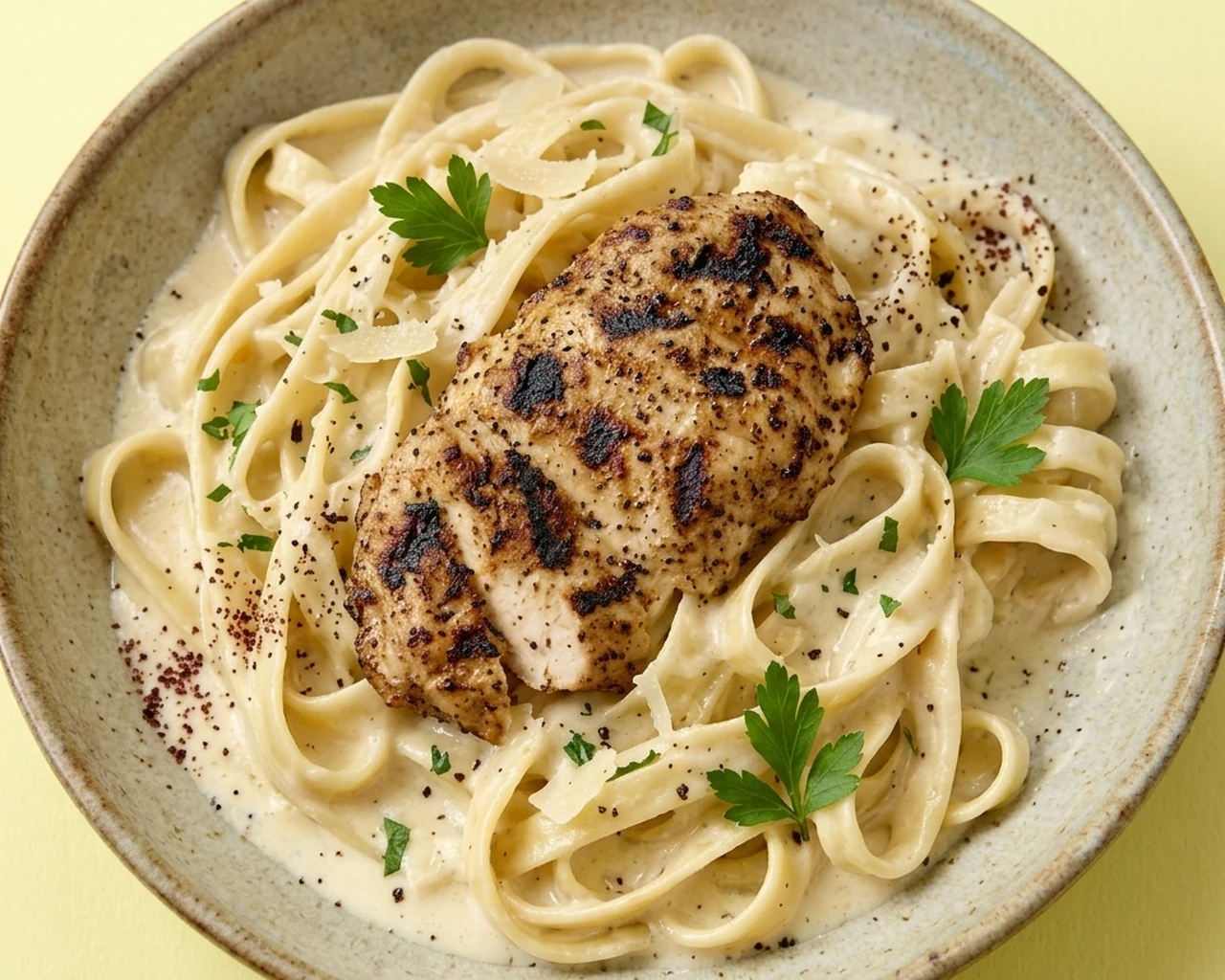 Creamy Alfredo at Social Cafe By Party Platter Edmonton